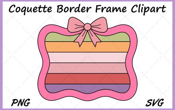 Download Coquette Bow Border PNG Clipart SVG - Coquette bow border Collection