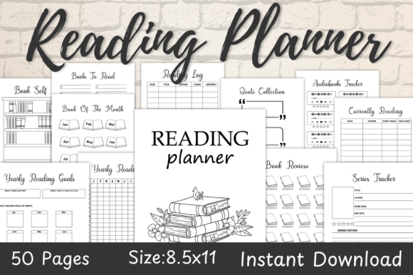 Download Reading Planner for Adults - Reading planner Collection