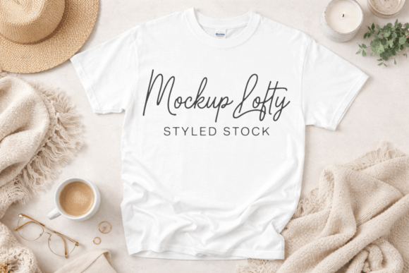 Download Gildan 5000 White Unisex T-shirt Mockup - Premium Resources
