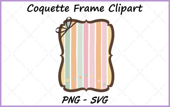 Download Coquette Bow Border Frame PNG SVG Vector - Coquette bow border Collection