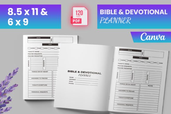 Download Bible &amp; Devotional Planner Canva (KDP) - Premium Resources