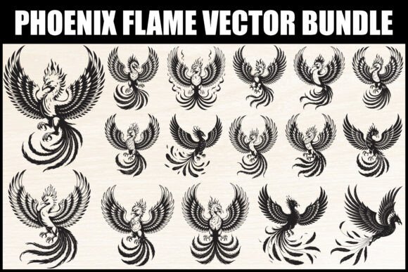 Download Phoenix Flame Vector Bundle - Flame Collection