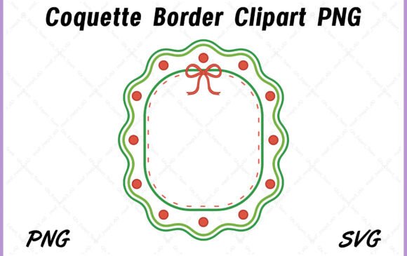 Download Coquette Bow Border SVG Clipart PNG - Coquette bow border Collection