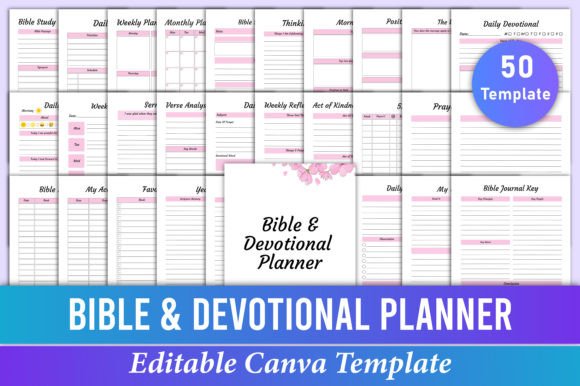 Download Bible &amp; Devotional Planner Canva - Premium Resources