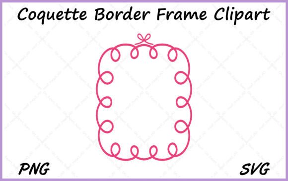 Download Pink Coquette Bow Border Vector SVG PNG - Coquette bow border Collection