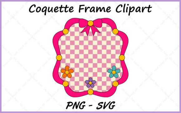 Download Coquette Bow Border PNG Clipart Vector - Coquette bow border Collection
