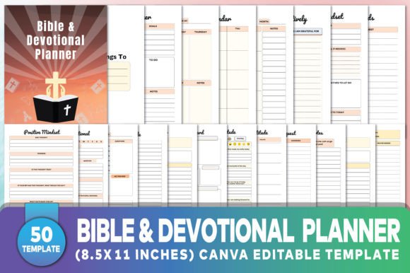 Download Editable Bible &amp; Devotional Planner - Premium Bundle