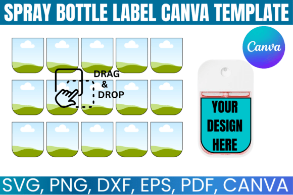 Download Spray Bottle Label Canva Template - Spray bottle label Collection