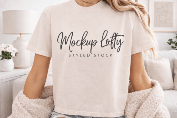 Download Comfort Colors 3023CL Ivory Shirt Mockup - Shirt mockup Collection