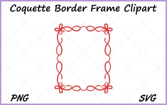 Download Red Coquette Bow Border Vector SVG PNG - Coquette bow border Collection