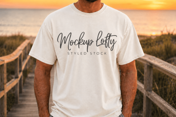 Download Comfort Colors C1717 Ivory Shirt Mockup - Shirt mockup Collection