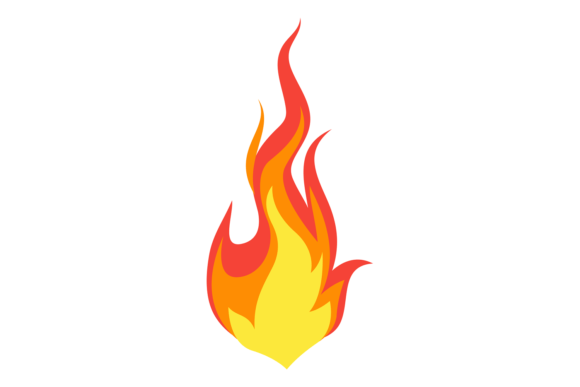 Download Bright Flame. Cartoon Fire. Burning Torc - Flame Collection