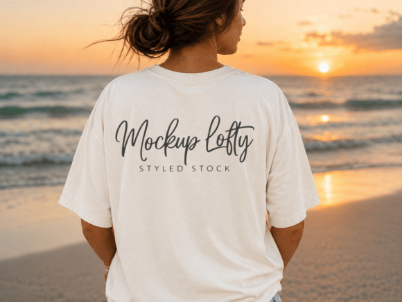 Download Ivory Comfort Colors 1717 T-shirt Mockup - Shirt mockup Collection