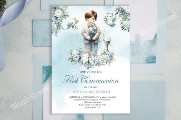 Download Little Boy with Holy Bible 1st Communion - Premium Resources