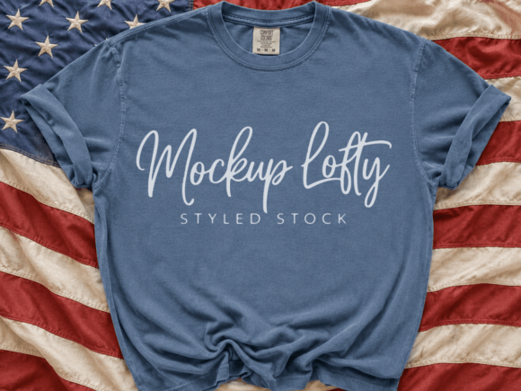 Download C1717 4th of July Flat Lay Shirt Mockup - Shirt mockup Collection